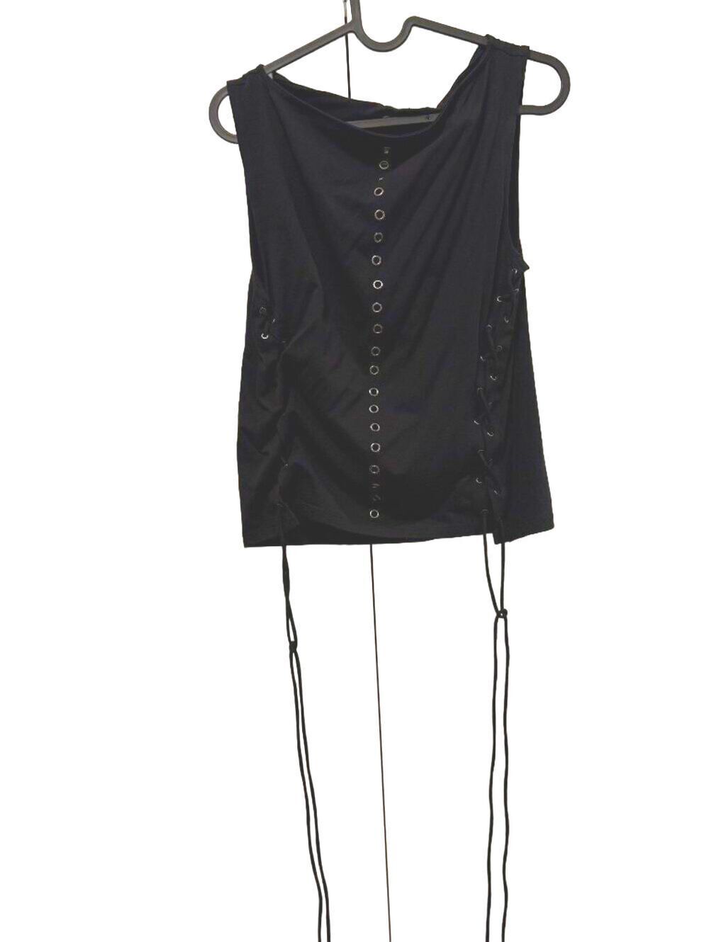 Black Button Weekday Top - Picture 2 of 2